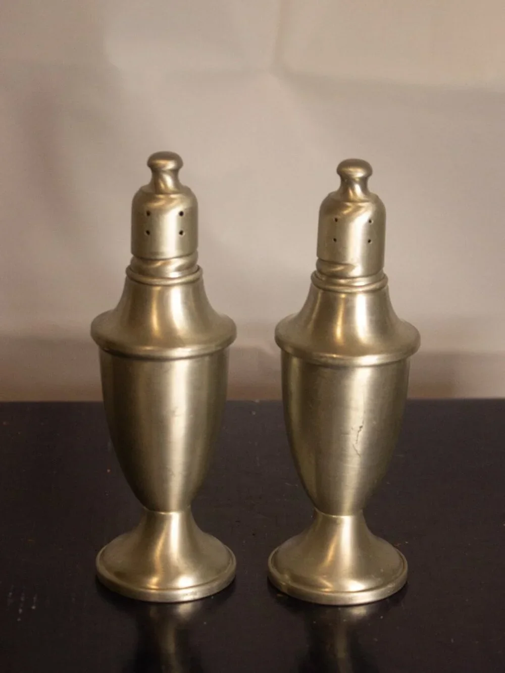 WEB Pewter Salt & Pepper Shakers (Weighted)